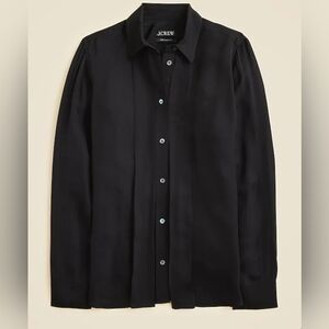 J.Crew NWT Women's Jules Classic-fit Pleated Accent Blouse | 6